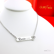 HORIZONTAL FLORAL HEART NECKLACE